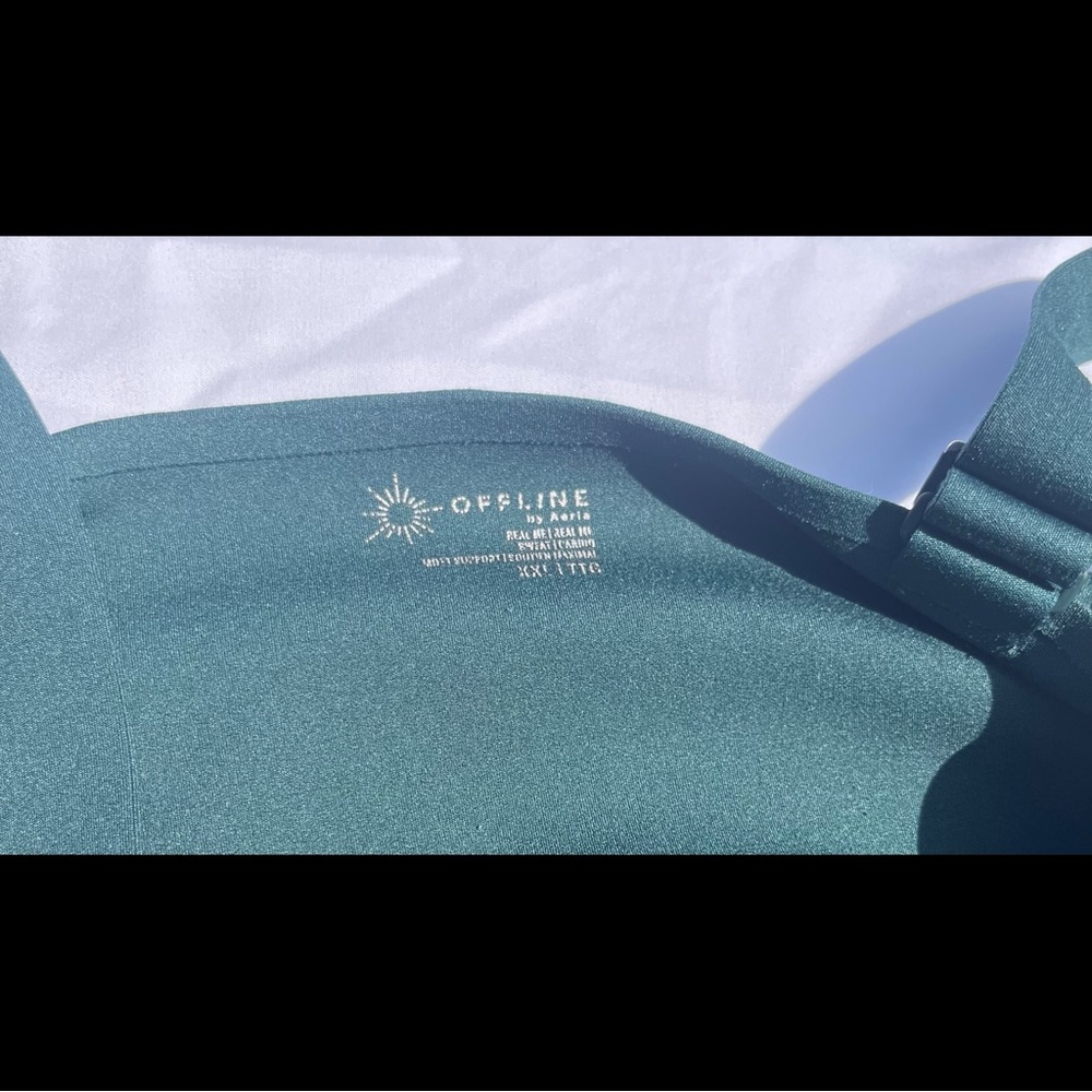 ✨ HP ✨ OFFLINE By Aerie ✨ Real Me Hold Up! Corset Sports Bra ✨ - Picture 2 of 6